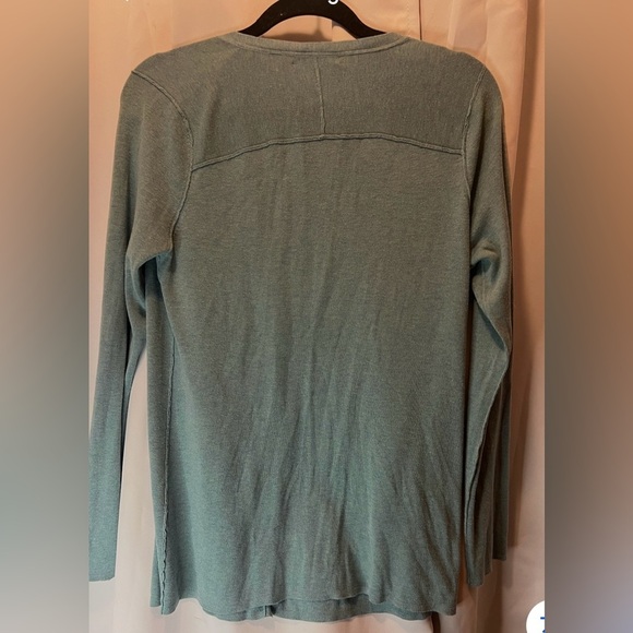 BANANA REPUBLIC 720412 Green Silk Long Sleeve Button Cardigan SIZE XL - Picture 3 of 5